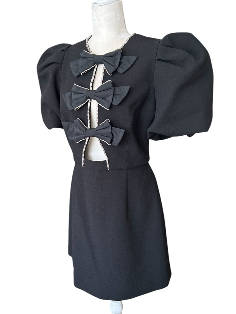 Rebecca Vallance Katie Bow Mini Dress Size US 10 - like new - Picture 4 of 13